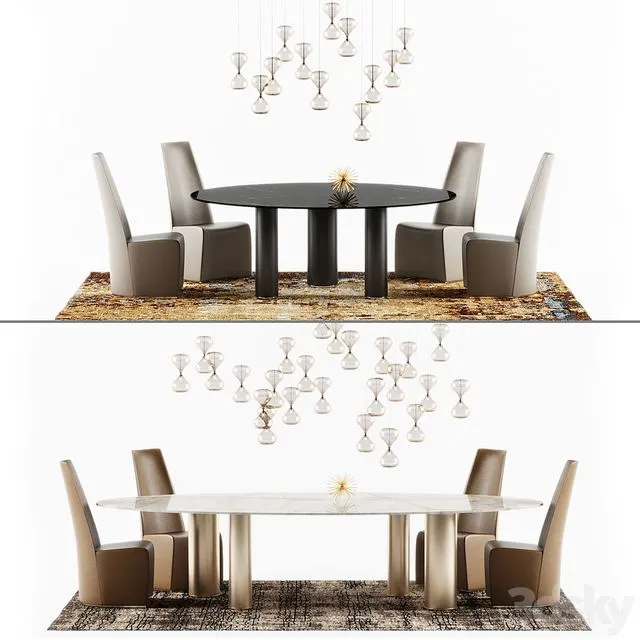 Cattelan Italia and Bonaldo set 3dsMax Model