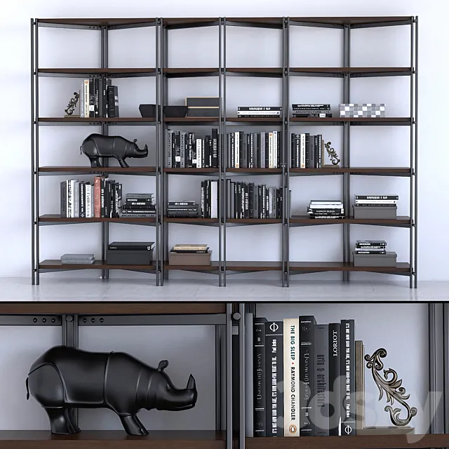 Cattelan Italia Bookcase Hudson 3DS Max Model