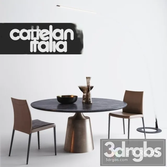 Cattelan Italia Dining Set 3dsmax Download