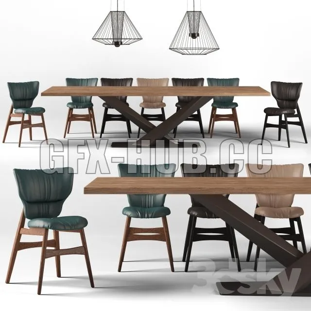Cattelan italia dinning set 3dsMax Model