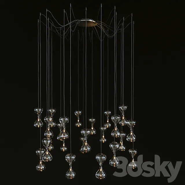 Cattelan italia Sablier 24 and 16 drops 3ds Max