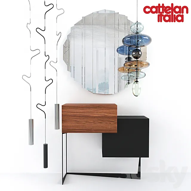 Cattelan Italia set 3ds Max