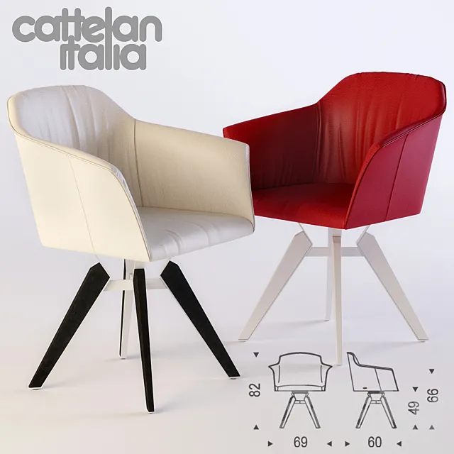 Cattelan Italia Tyler with arms 3DSMax File