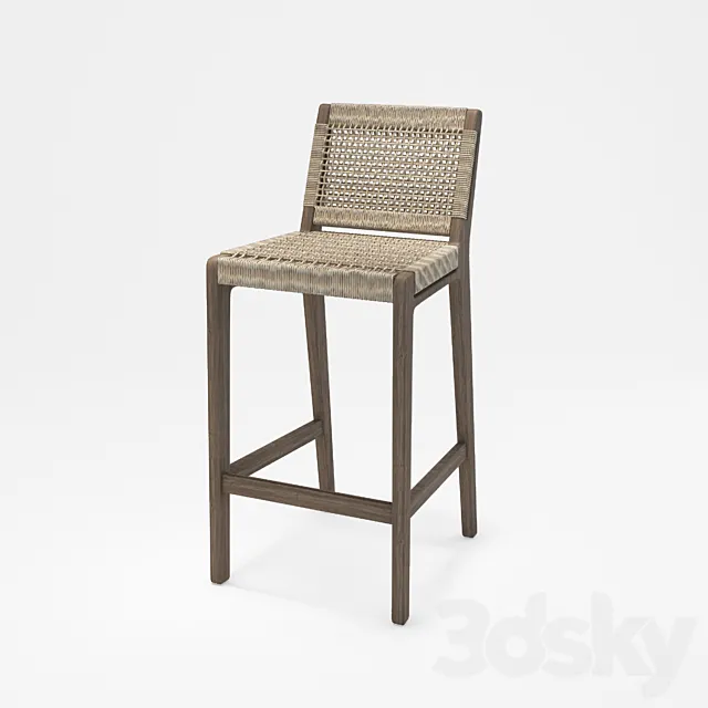 cauai barstool 3DS Max Model