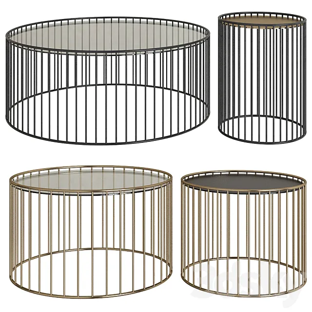 Caulfield Minotti coffee tables 3ds Max