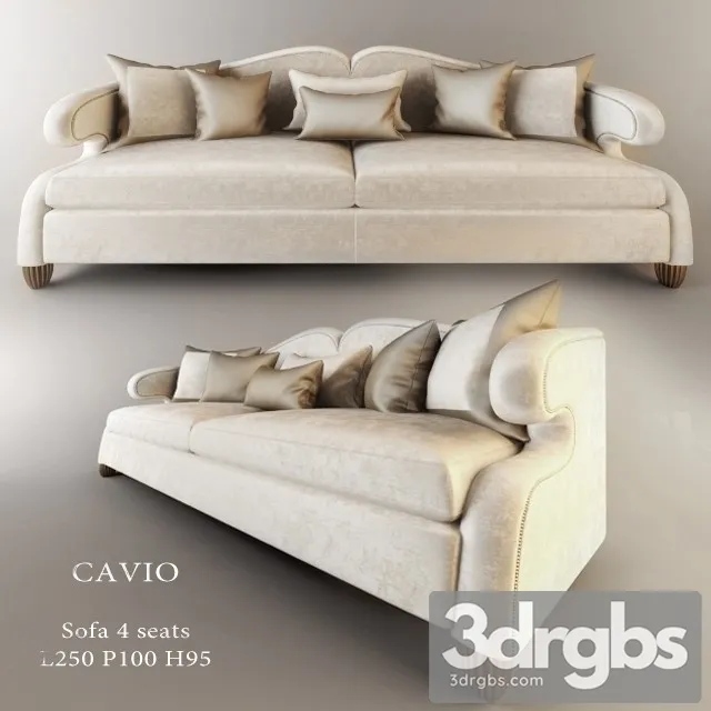 Cavio 4 Seat Sofa 3dsmax Download