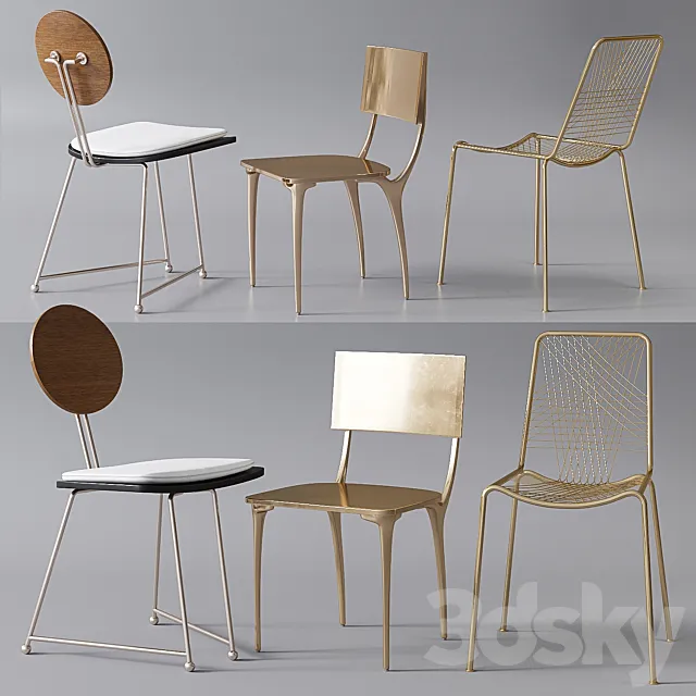 CB2 Chairs collection 3DS Max Model