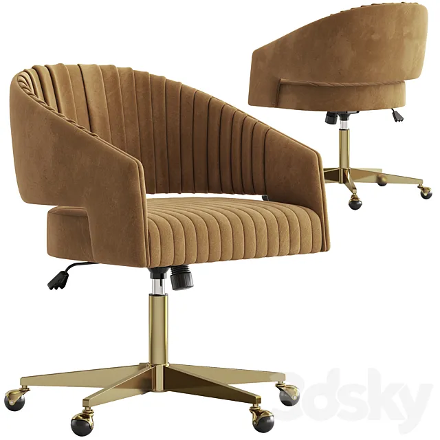 CB2 Channel Office Chair 3DS Max Model