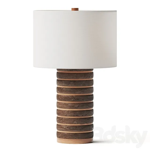 CB2 Cove Tall Ceramic Table Lamp 3DSMax File