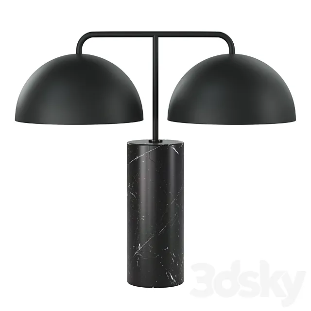 CB2 – Domes Black Marble Table Lamp 3ds Max