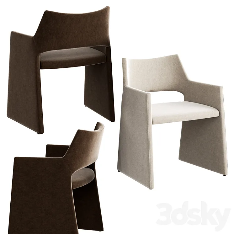 Cb2 Foley Dining Chair 3DS Max Model