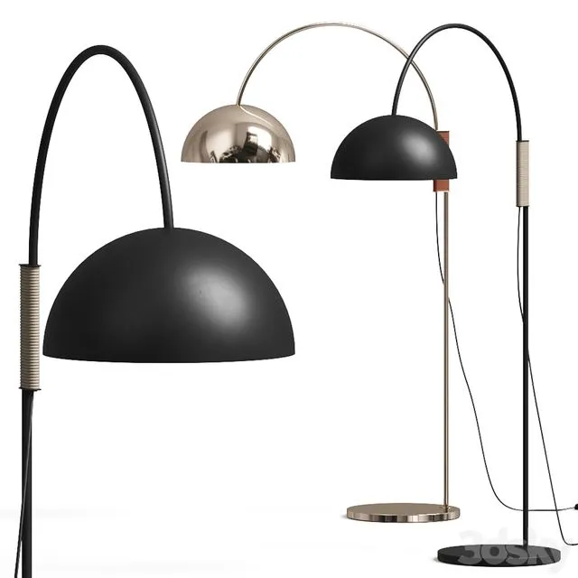 CB2 Jett Arched Floor Lamps 3dsMax Model