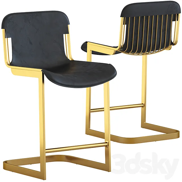 CB2 Rake Counter Stool 3ds Max