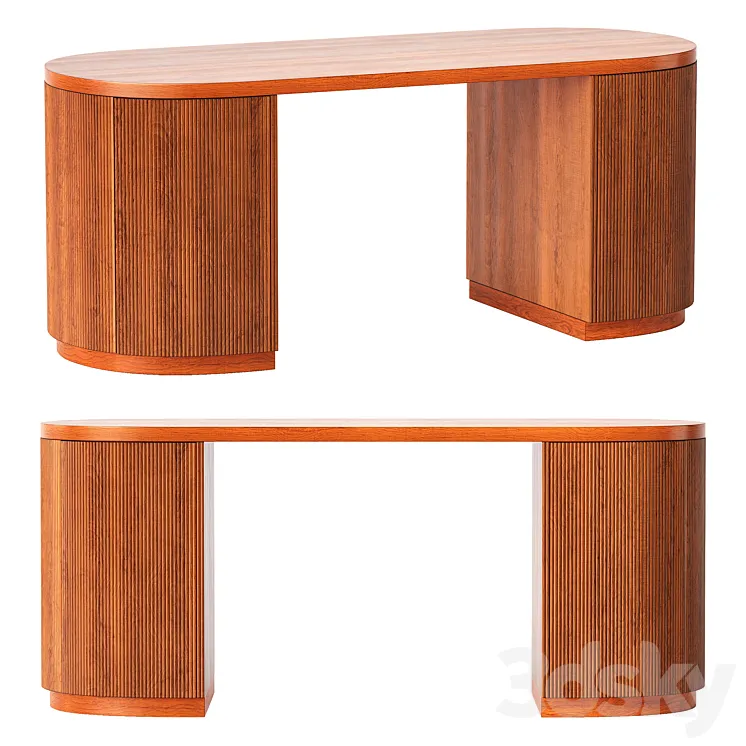 CB2 Reid Oval Desk 3DS Max Model