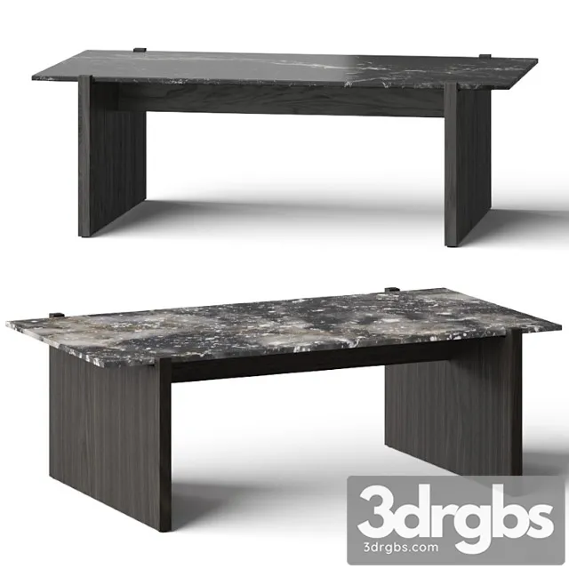 Cb2 russell black coffee table