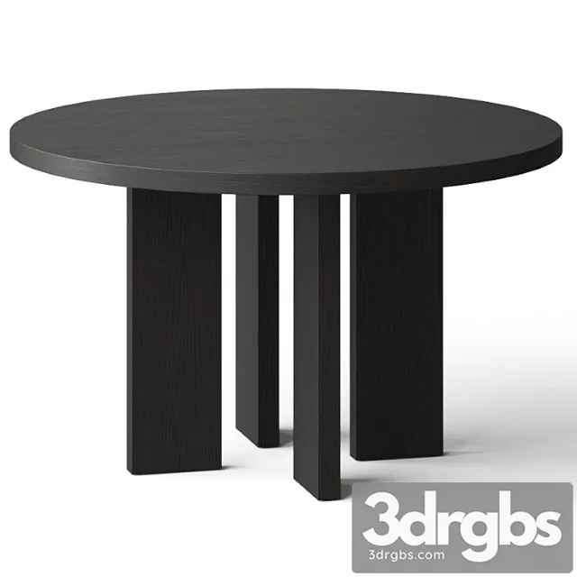 Cb2 shadow blacked dining table