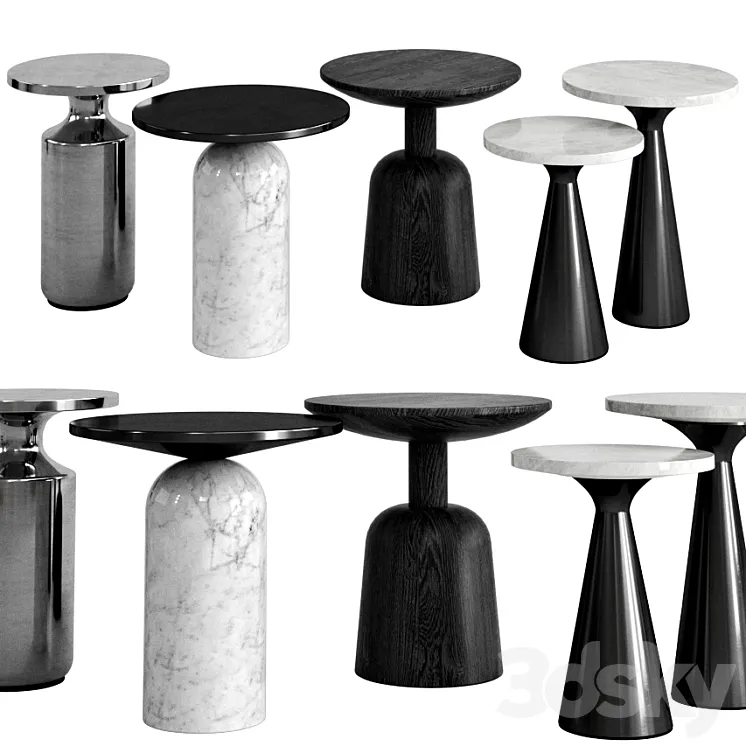 CB2 Side Tables 3DS Max