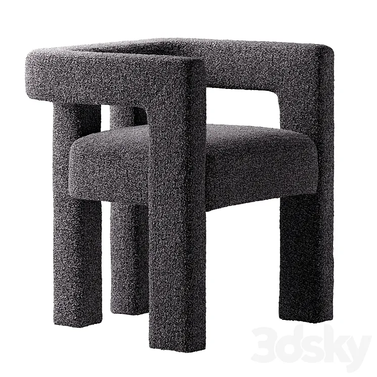 CB2 Stature Black Chair 3DS Max Model