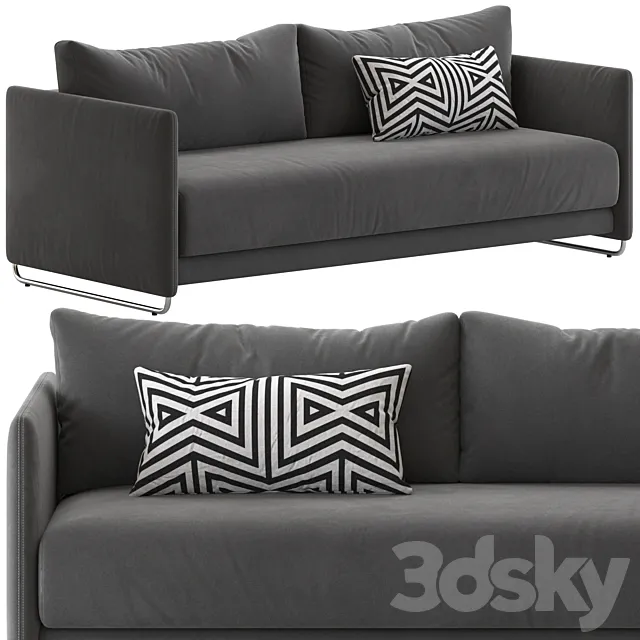 CB2 Tandom Sleeper Sofa 3DS Max Model