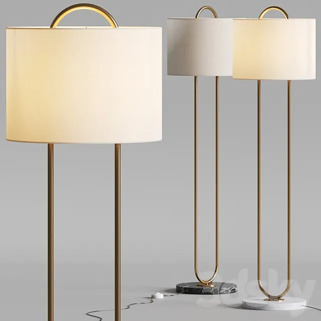 CB2 Top Warner Floor Lamp 3ds Max