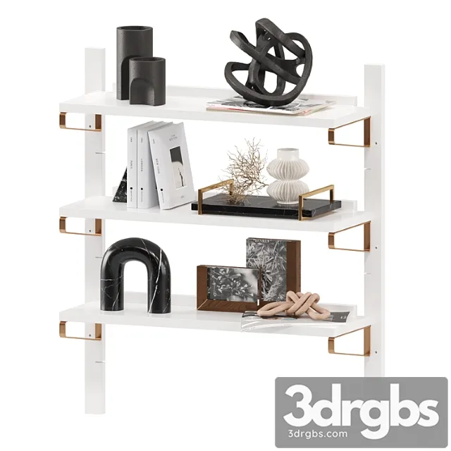 Cb2 white high-gloss single modular wall shelf