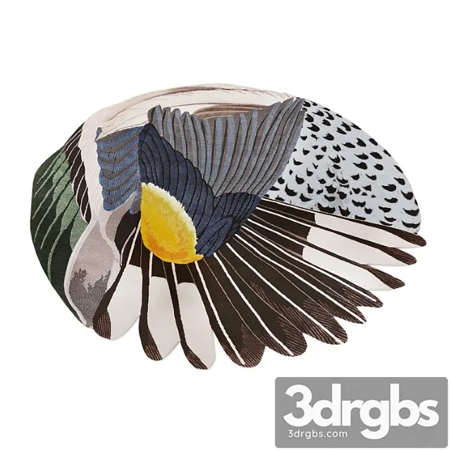 Cc-tapis feathers round carpet 3dsmax Download