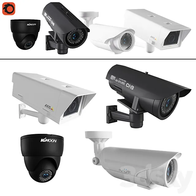 CCTV Cameras 3DS Max Model