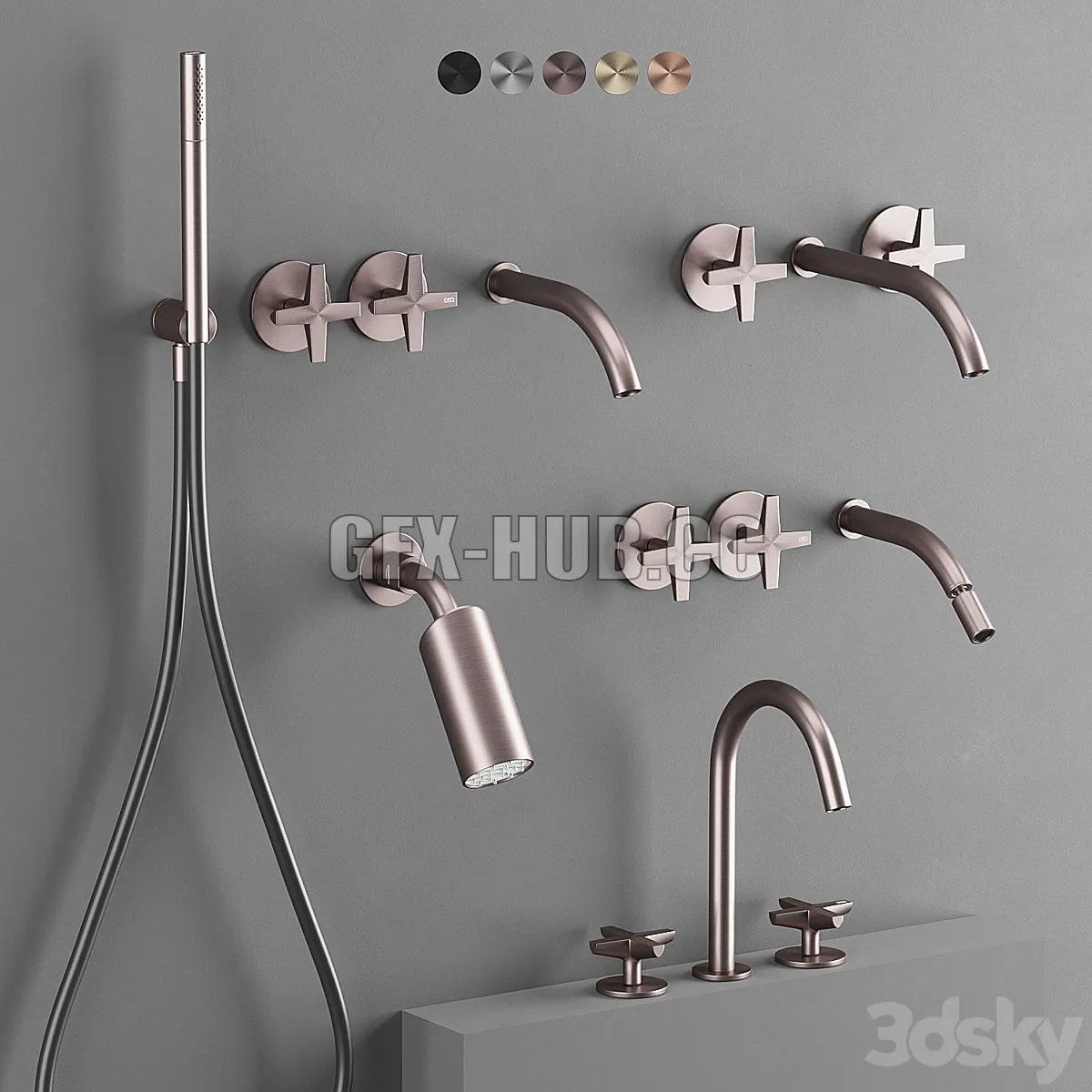 CEA Cross part 1 3dsMax Model