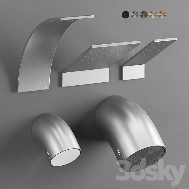 CEA Shower Heads 3ds Max