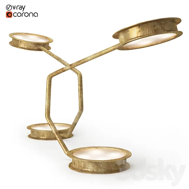 Ceccotti After Glow Floor Lamp 3ds Max