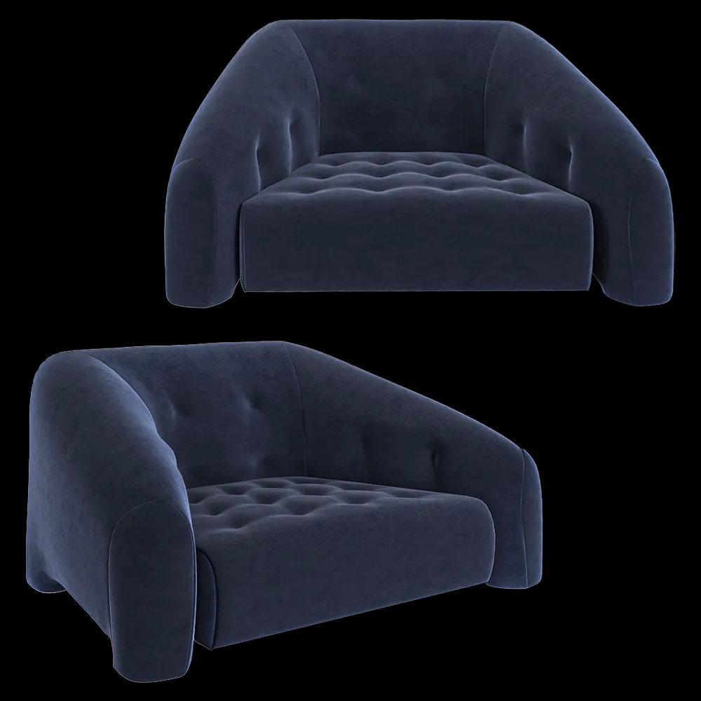 Ceccotti Collezioni  – Armchair DC 145 3ds Max
