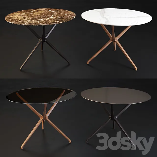 Ceccotti Collezioni: Coffee Table – Croix de Bois H53 3ds Max