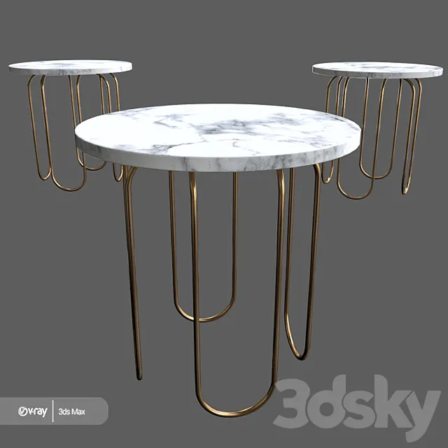 Cecile side table 3DSMax File