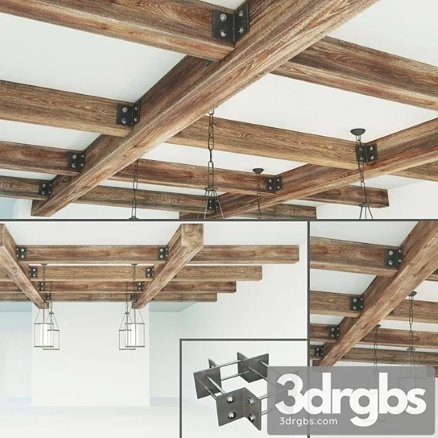 Ceiling beams wooden 3dsmax Download