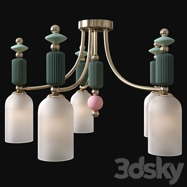 Ceiling chandelier Odeon Light 4861 _ 5C CANDY 3ds Max