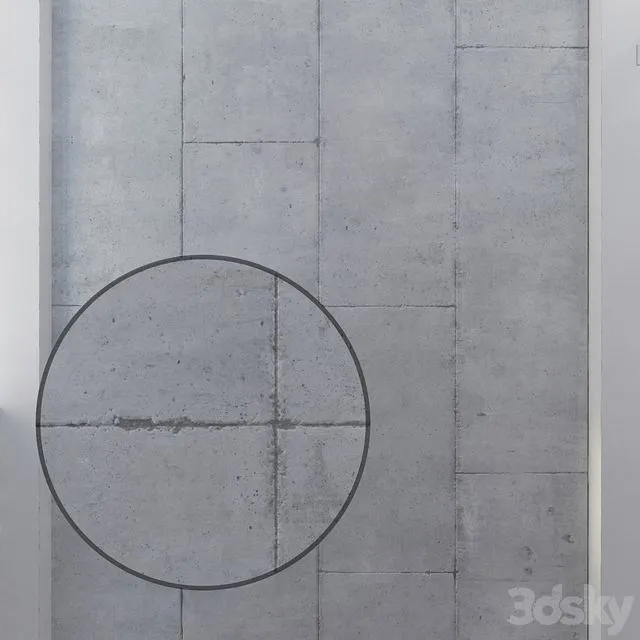 Ceiling concrete with seams 3dsMax Model