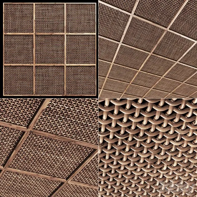 Ceiling crooked thick branch rattan 3dsMax Model