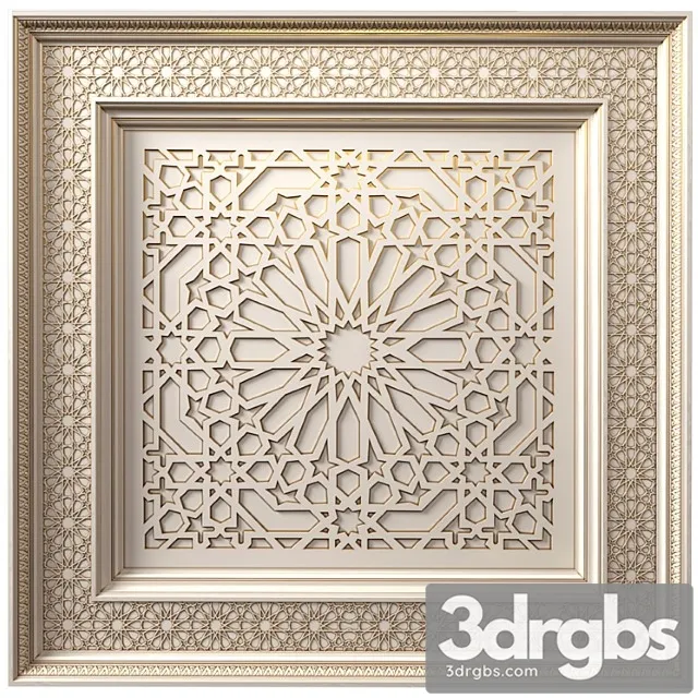 Ceiling In Oriental Style Arabic Classic Ceiling Arabic Classic Seiling 3dsmax Download