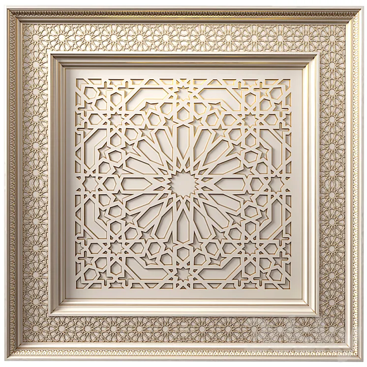 Ceiling in oriental style .Arabic Classic  Ceiling .Oriental Ceiling Classic 3DS Max Model