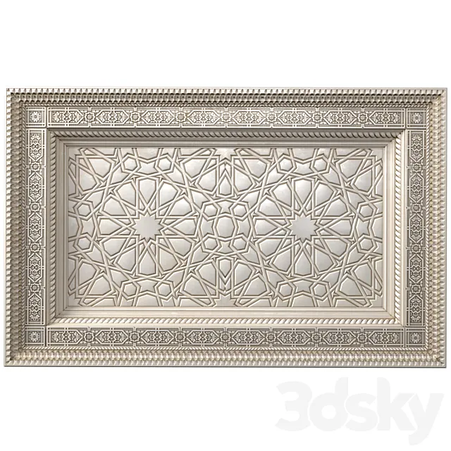 Ceiling in oriental style. Arabic classical ceiling. Arabic Classic Ceiling Set 3ds Max