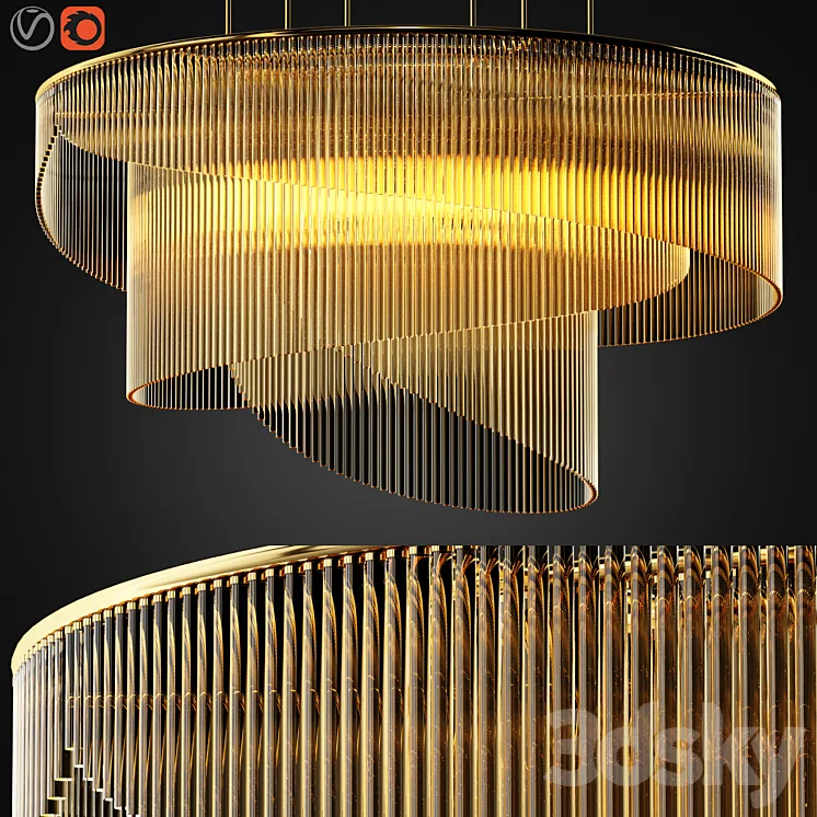 Ceiling Lamp 01 Design by Zagg 3DS Max Model