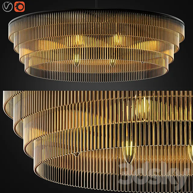 Ceiling Lamp 06 Design by Zagg 3DS Max Model