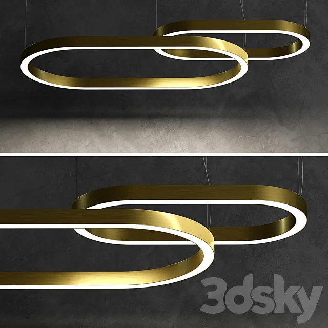 Ceiling lamp Ellipse from Forstlight 3ds Max