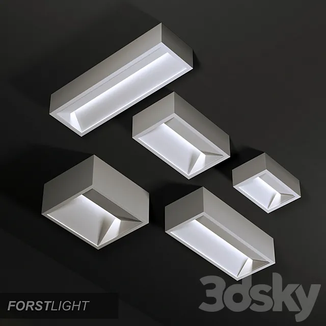 Ceiling lamp Forstlight Chess 6 3DS Max Model