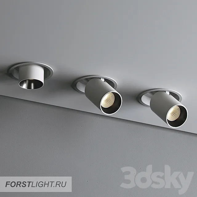 Ceiling lamp Forstlight Cross 12 3DSMax File