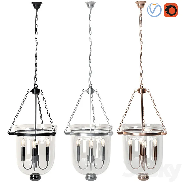 Ceiling Lamp Houzz 14 3DS Max