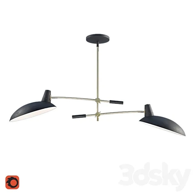 Ceiling lamp La Redoute Rosella 3DS Max Model
