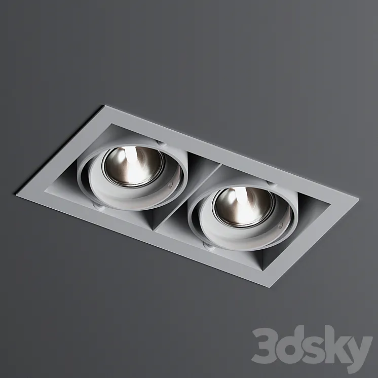 Ceiling lamp MINIGRID IN 2 50 Delta Light 3DS Max