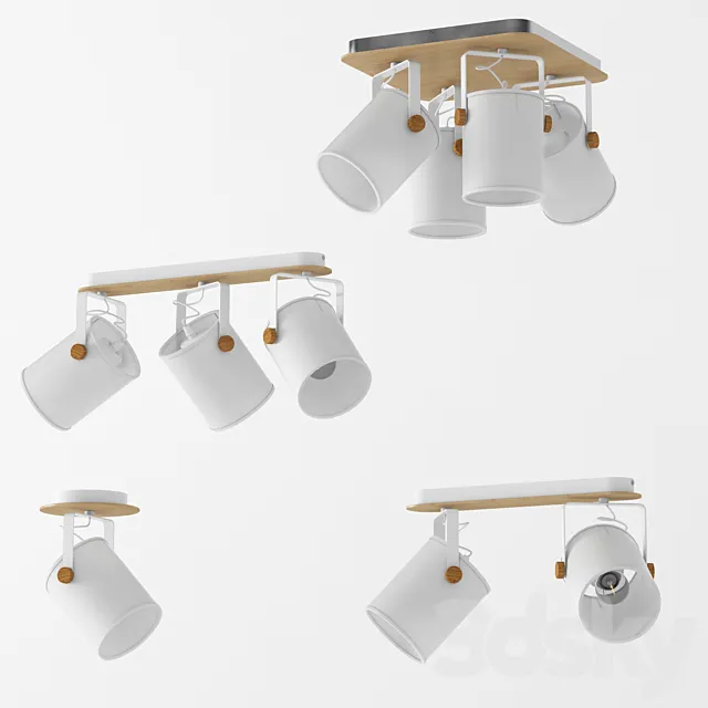 Ceiling lamps and sconces TK Lighting Series Relax White 3DSMax File