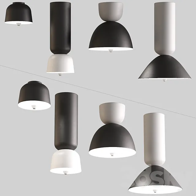 Ceiling lamps with Aliexpress 010 3DS Max Model